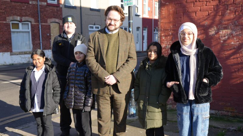 PCC with winning pupils in Safer Streets competition